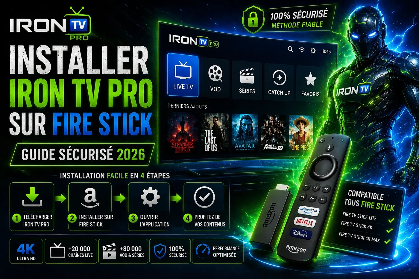 Installer Iron TV Pro sur Fire Stick en 2026 avec un guide sécurisé, simple et fiable pour configurer l’application et profiter d’un streaming fluide.