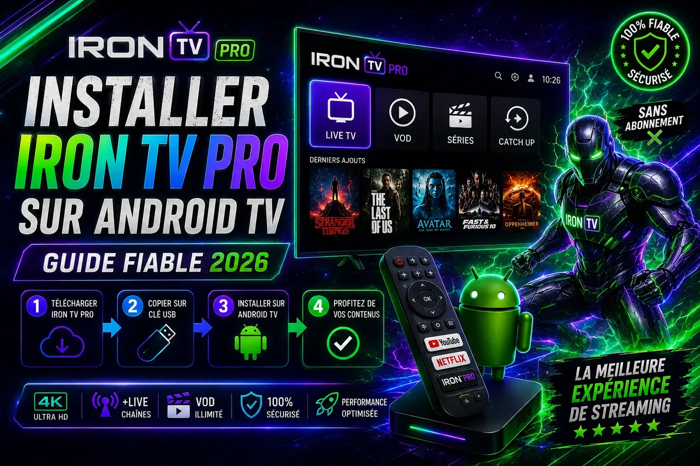 Iron TV Pro APK guide ultime et fiable 2026 pour installation sécurisée sur Android TV
