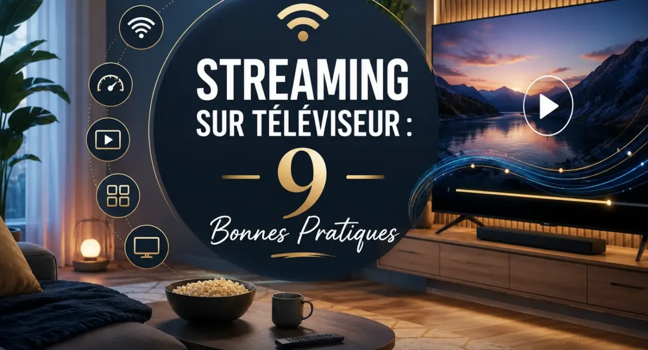 Streaming sur téléviseur avec lecture fluide, connexion stable et bonnes pratiques pour une meilleure expérience